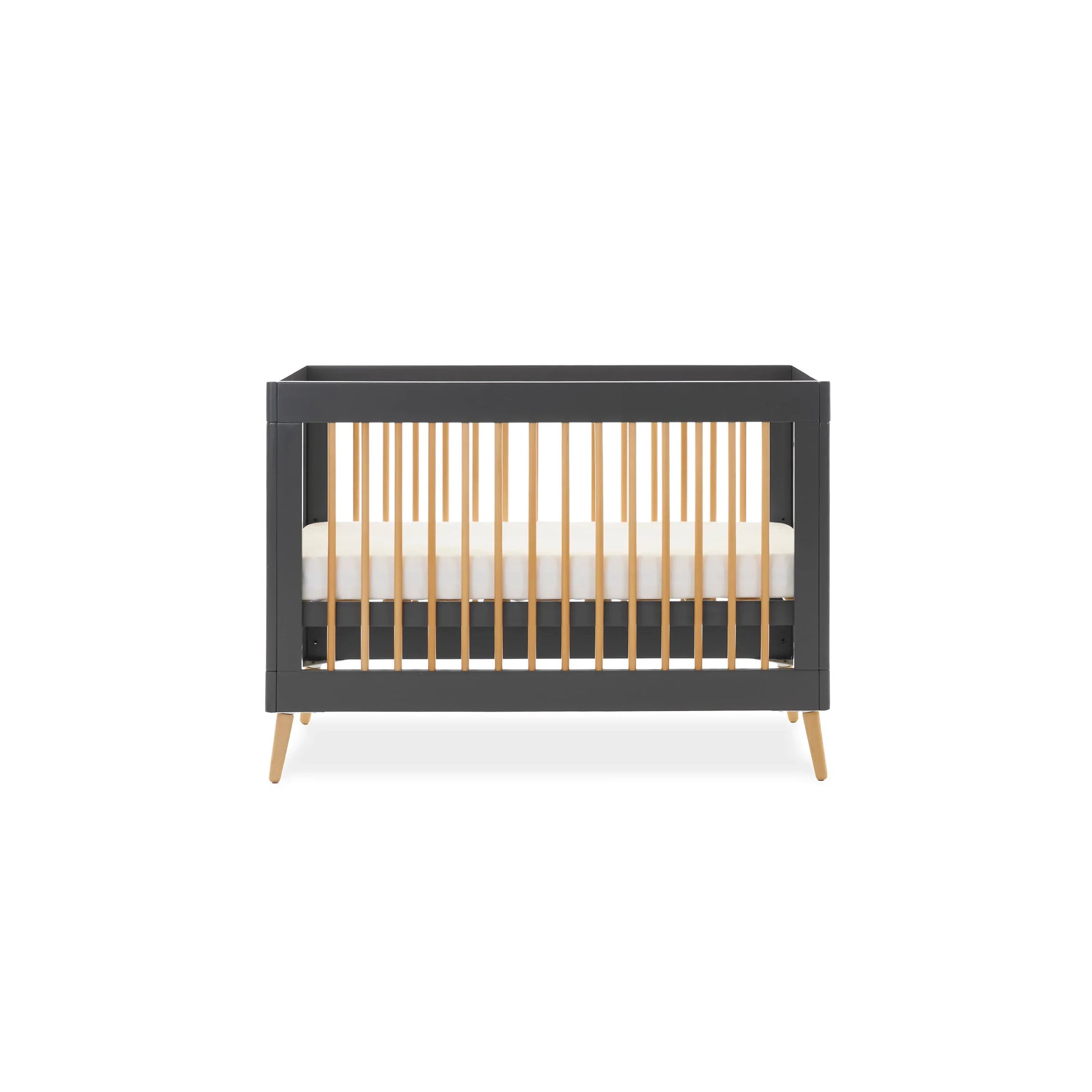 Obaby Maya Mini 2 Piece Nursery Furniture Set – Slate & Natural Wood Obaby