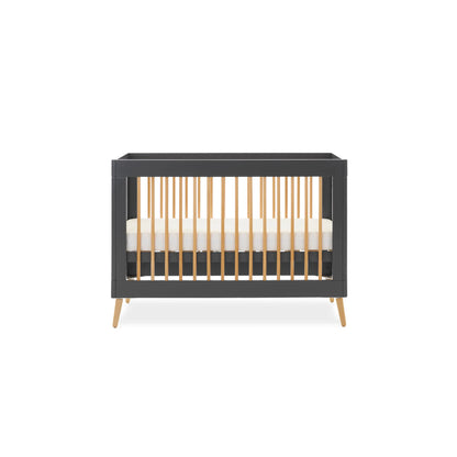 Obaby Maya Mini 2 Piece Nursery Furniture Set – Slate & Natural Wood Obaby