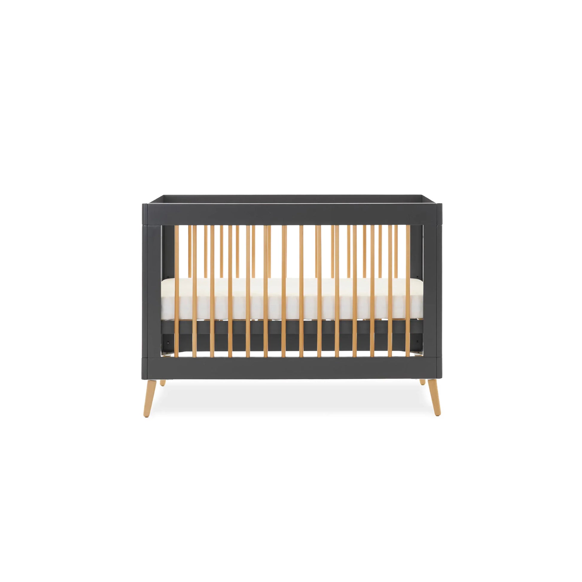 Obaby Maya Mini 2 Piece Nursery Furniture Set – Slate & Natural Wood Obaby