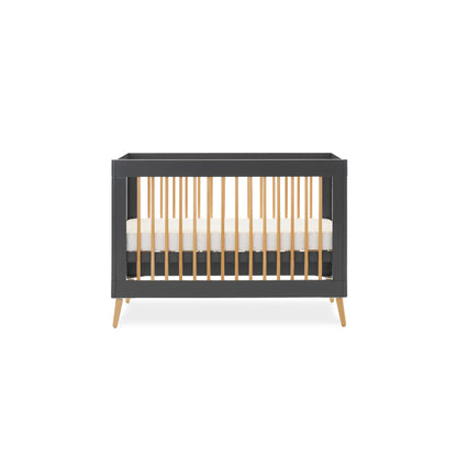 Obaby Maya Mini 2 Piece Nursery Furniture Set – Slate & Natural Wood Obaby