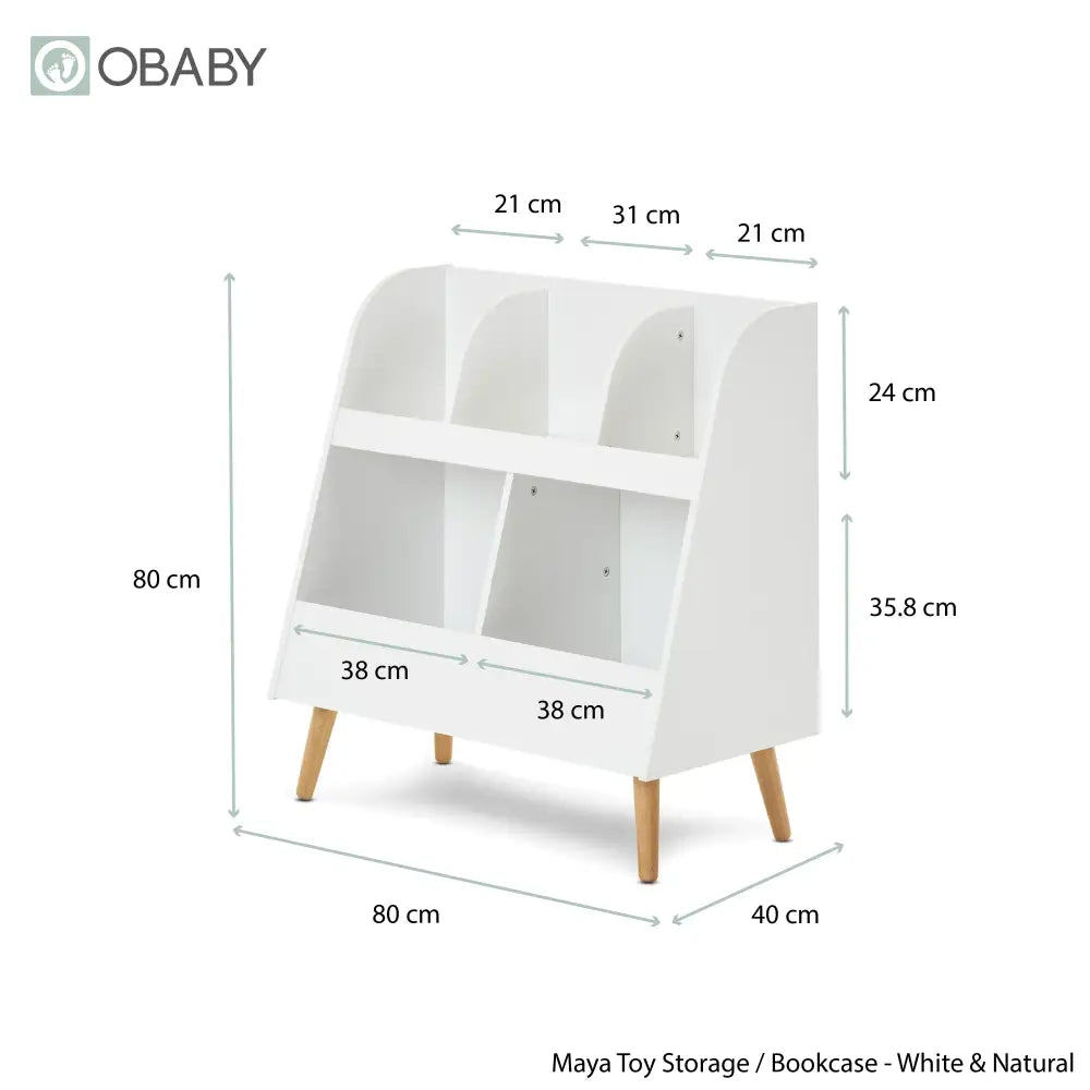 Obaby Maya Toy Storage Bookcase Unit Obaby