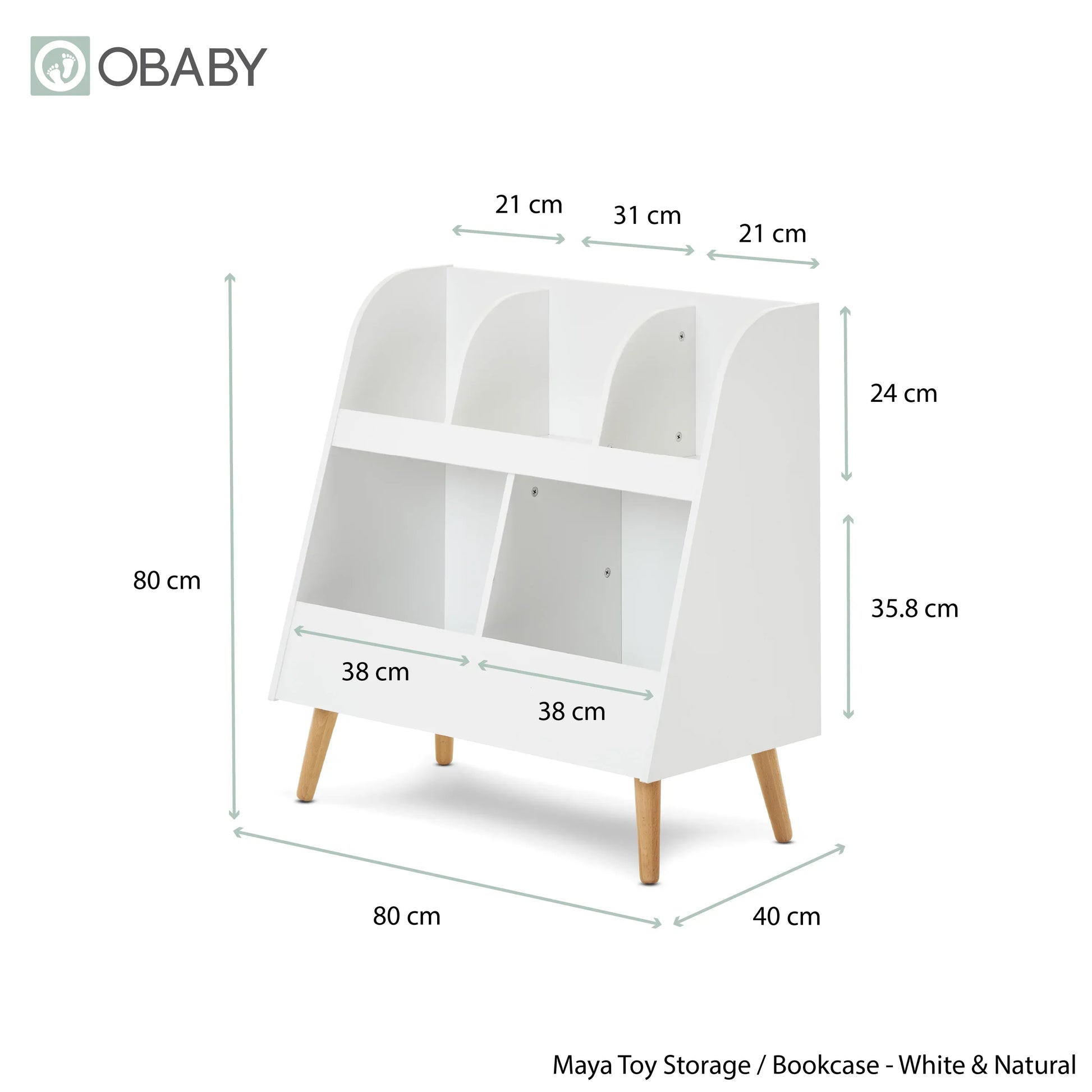 Obaby Maya Toy Storage Bookcase Unit Obaby