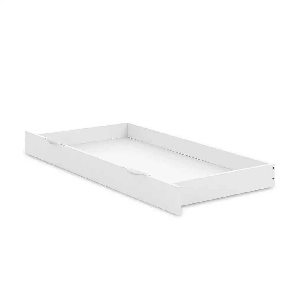 Obaby Nika 140 x 70cm Under Cot Drawer - White Grey wash Or Oak - White