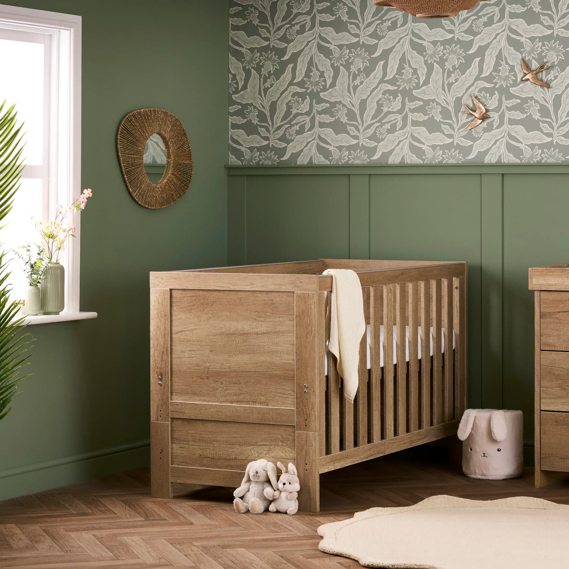 OBaby Nika 3 Piece Room Set in Oak Obaby