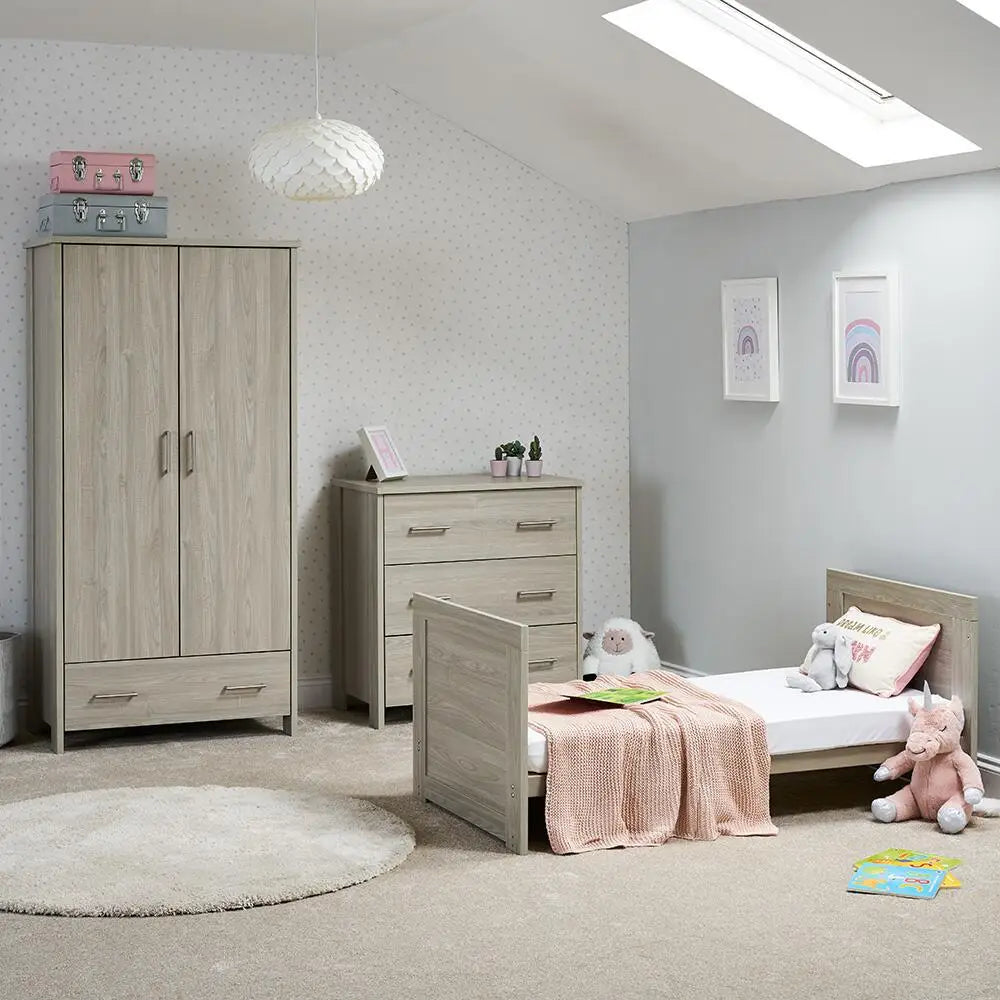 OBaby Nika 3 Piece Room Set in Grey Wash  Obaby   