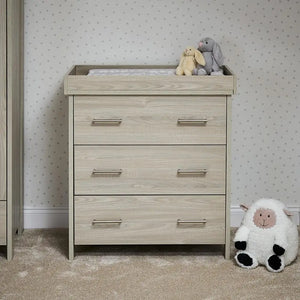 OBaby Nika 3 Piece Room Set in Grey Wash  Obaby   