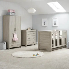 OBaby Nika 3 Piece Room Set in Grey Wash