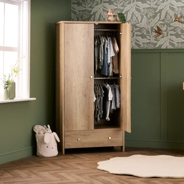 OBaby Nika 3 Piece Room Set in Oak Obaby