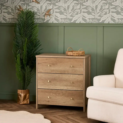 OBaby Nika 3 Piece Room Set in Oak Obaby