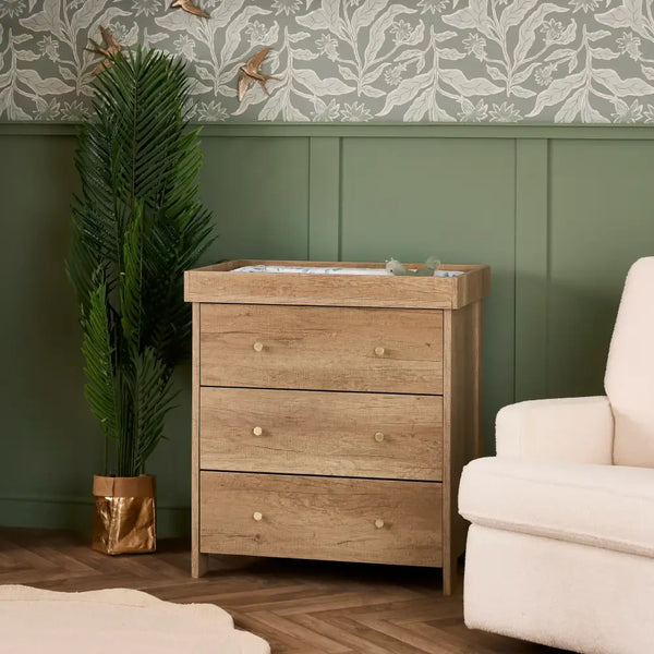 OBaby Nika 3 Piece Room Set in Oak Obaby