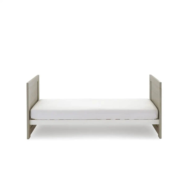 OBaby Nika Cot Bed - Grey wash and White  Obaby   