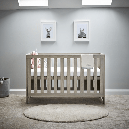 OBaby Nika Cot Bed - Grey wash  Obaby   