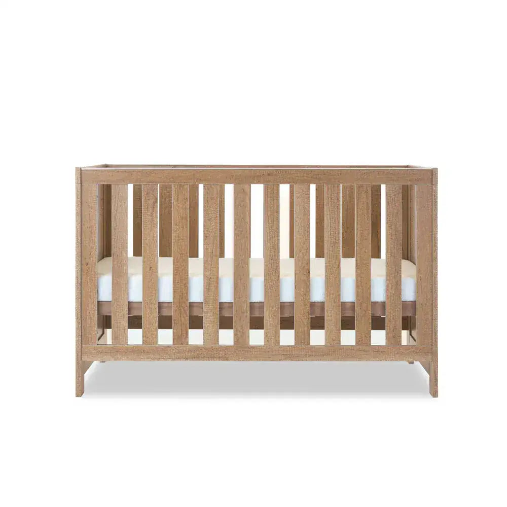 OBaby Nika Cot Bed - Oak Obaby