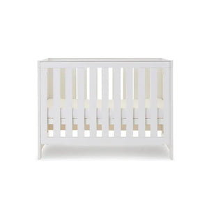 OBaby Nika Cot Bed - White wash Obaby