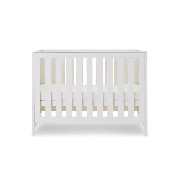 OBaby Nika Cot Bed - White wash Obaby