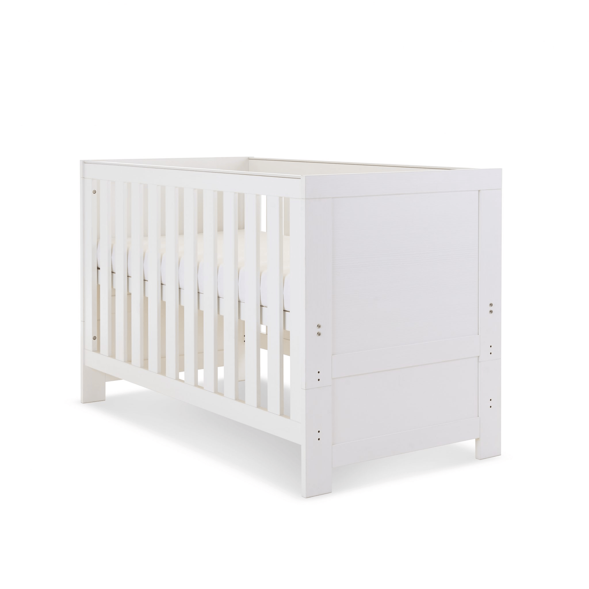 OBaby Nika Cot Bed - White wash  Obaby   