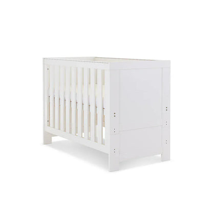 OBaby Nika Cot Bed - White wash Obaby
