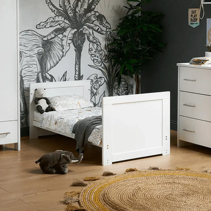 OBaby Nika Cot Bed - White wash  Obaby   