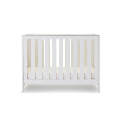 OBaby Nika Cot Bed - White wash Obaby