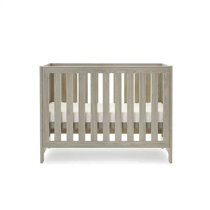 OBaby Nika Mini Cot Bed - Grey wash Obaby