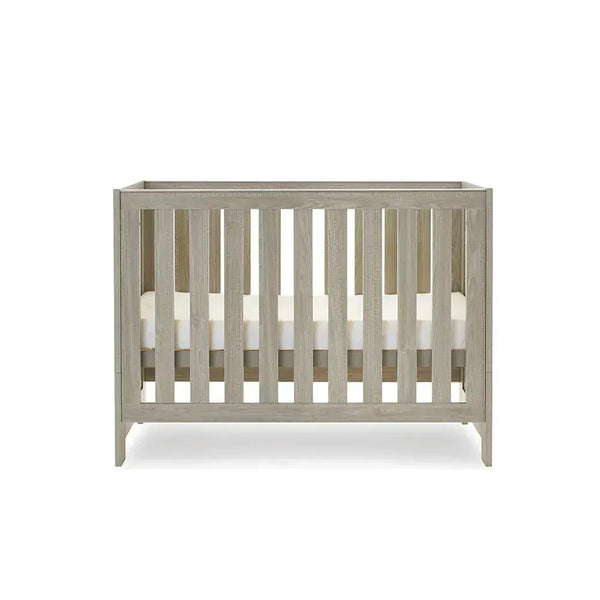 OBaby Nika Mini Cot Bed - Grey wash Obaby