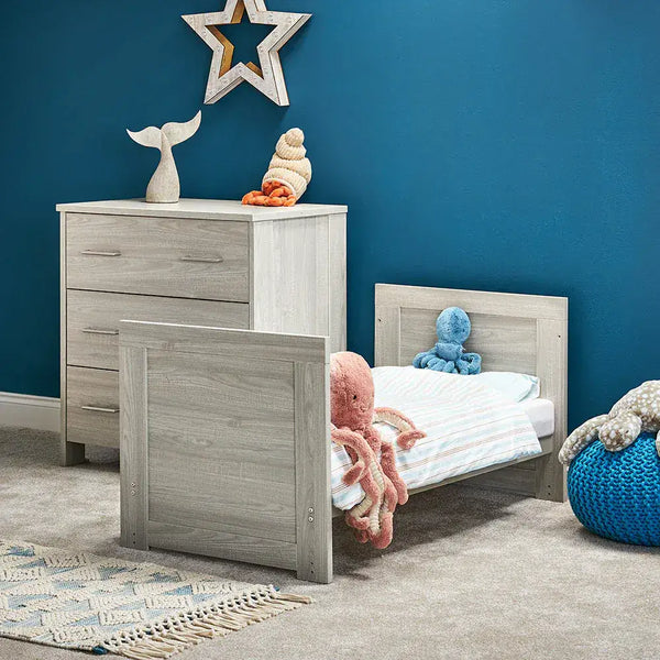 OBaby Nika Mini Cot Bed - Grey wash Obaby