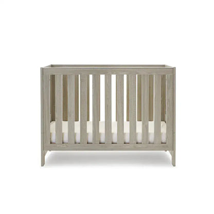 OBaby Nika Mini Cot Bed - Grey wash Obaby