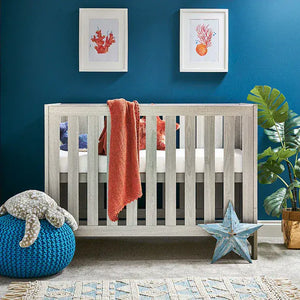 OBaby Nika Mini Cot Bed - Grey wash Obaby