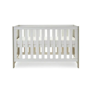OBaby Nika Mini Cot Bed - Grey wash and White Obaby