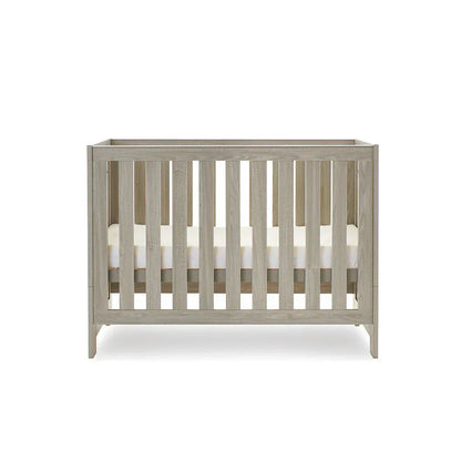OBaby Nika Mini Cot Bed - Grey wash Obaby