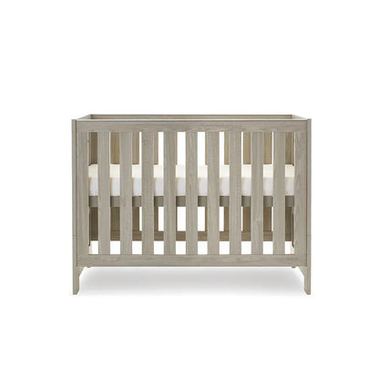OBaby Nika Mini Cot Bed - Grey wash Obaby