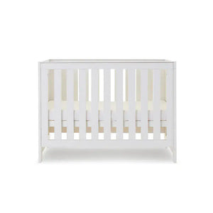 OBaby Nika Mini Cot Bed - White Wash Obaby