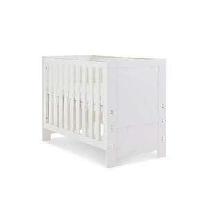 OBaby Nika Mini Cot Bed - White Wash Obaby