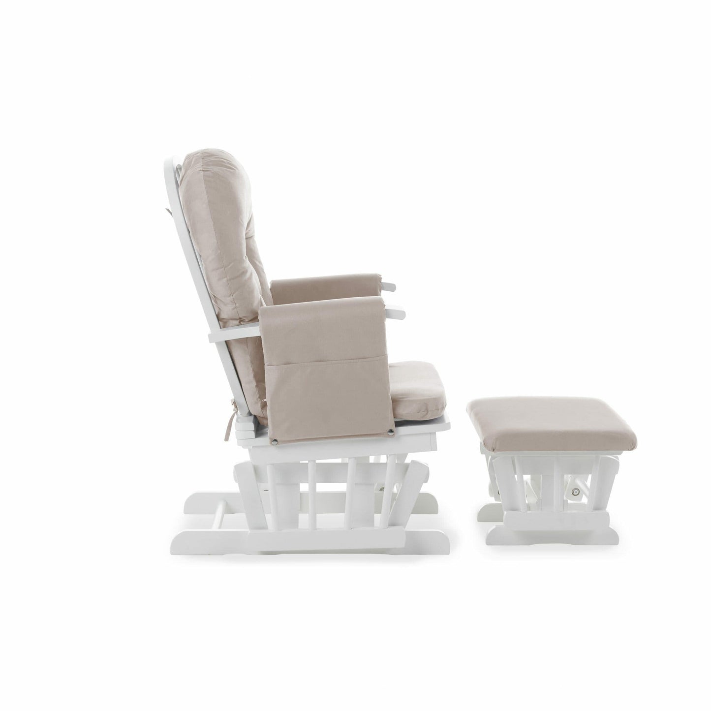 OBaby Reclining Glider Nursery Chair & Stool - Sand  Obaby   