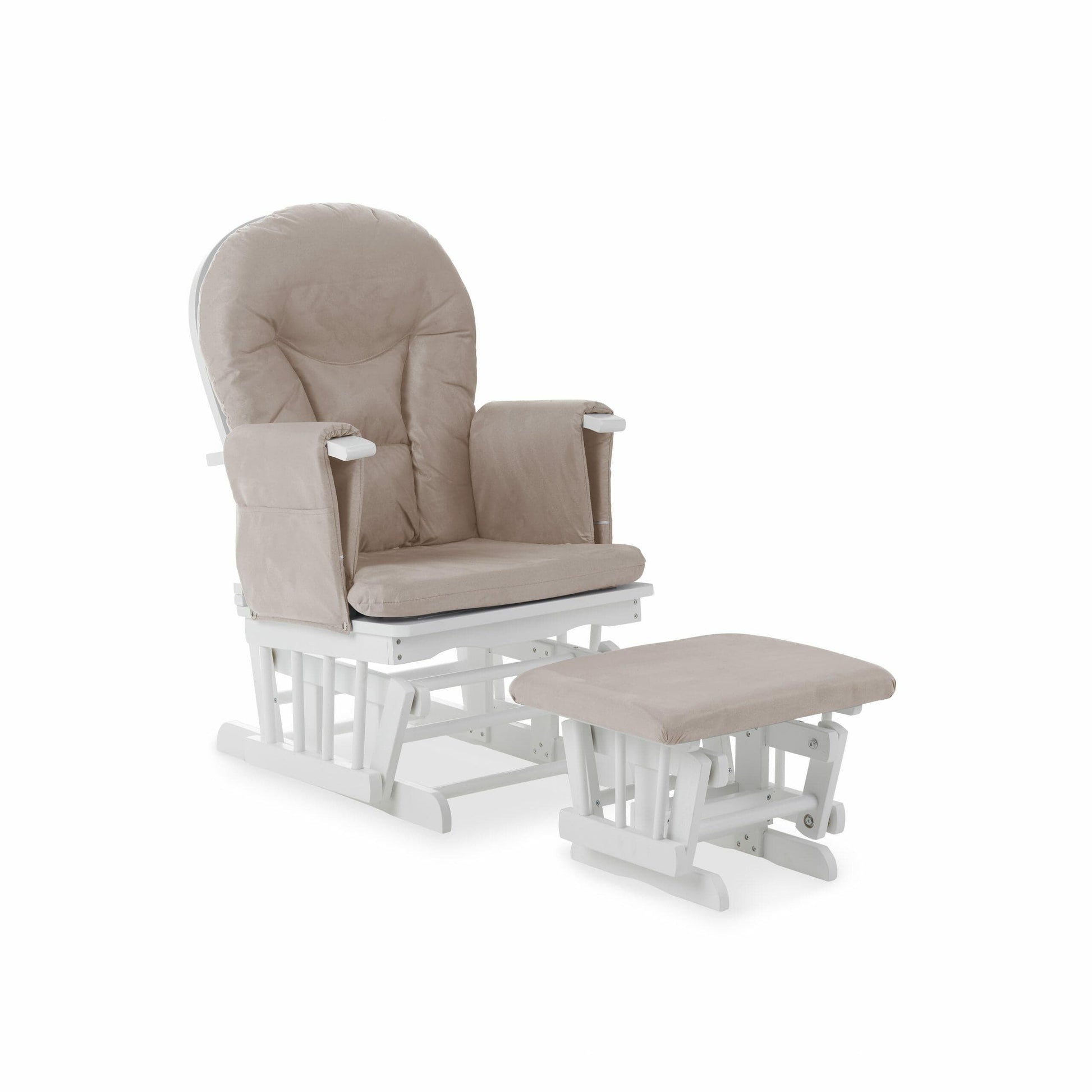 OBaby Reclining Glider Nursery Chair & Stool - Sand  Obaby   