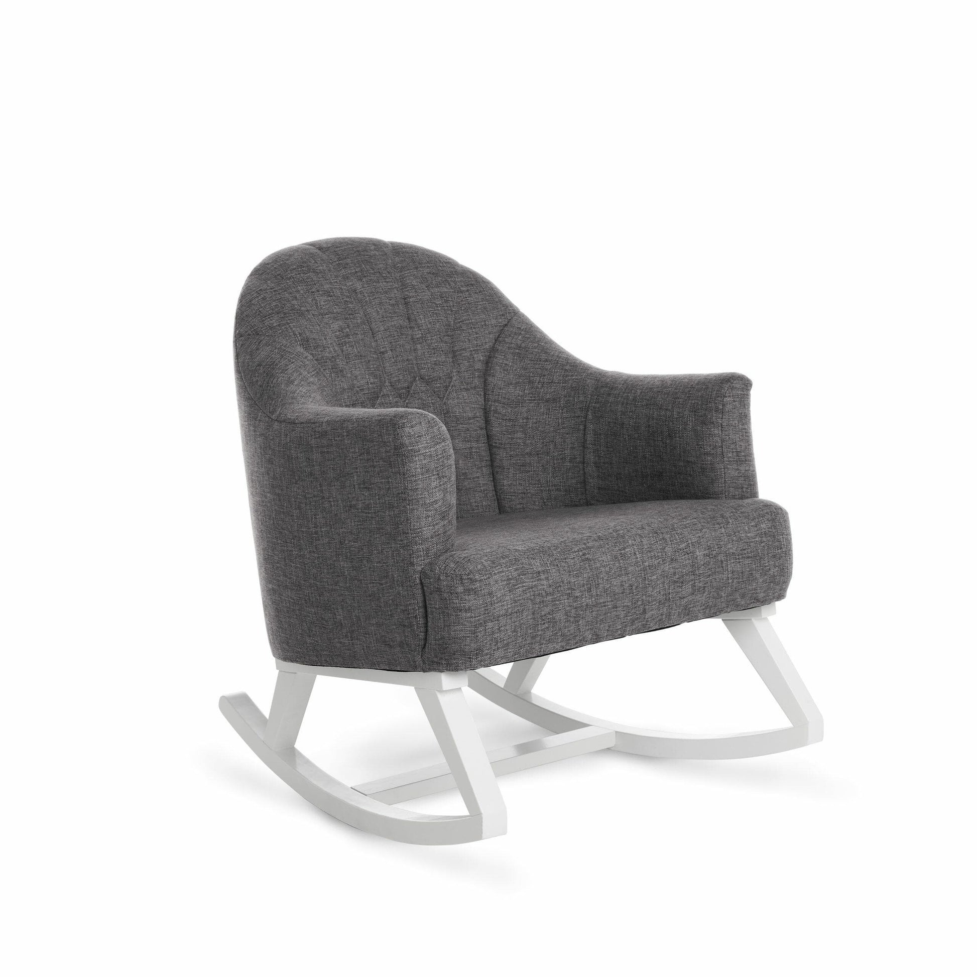 OBaby Round Back Nursery Rocking Chair in Grey  Obaby   