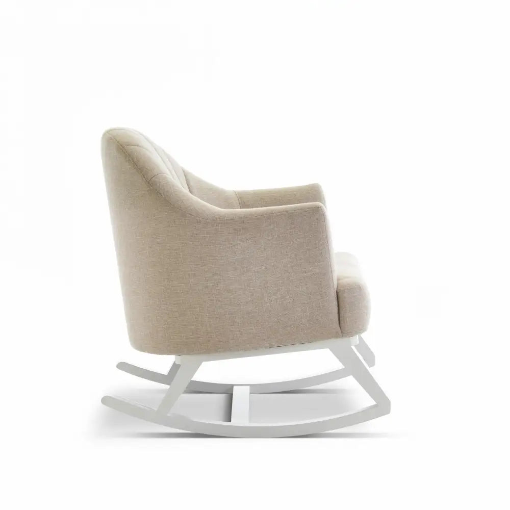 OBaby Round Back Nursery Rocking Chair in Oatmeal  Obaby   