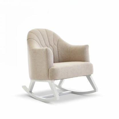 OBaby Round Back Nursery Rocking Chair in Oatmeal  Obaby   