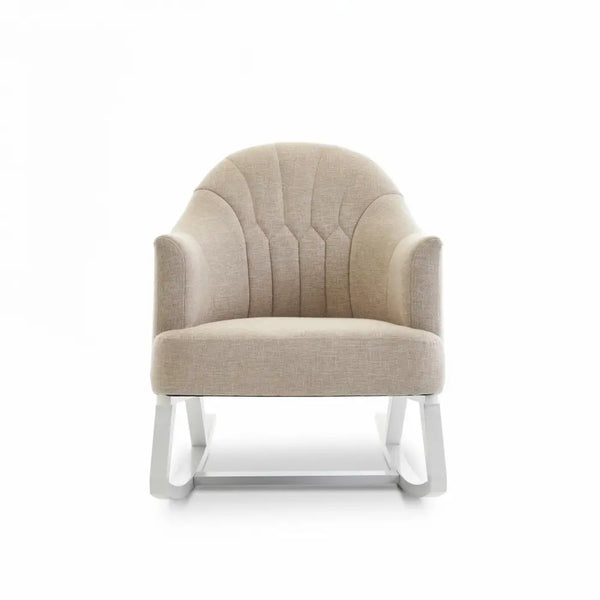 OBaby Round Back Nursery Rocking Chair in Oatmeal  Obaby   