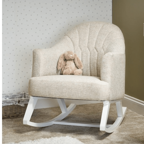 OBaby Round Back Nursery Rocking Chair in Oatmeal  Obaby   