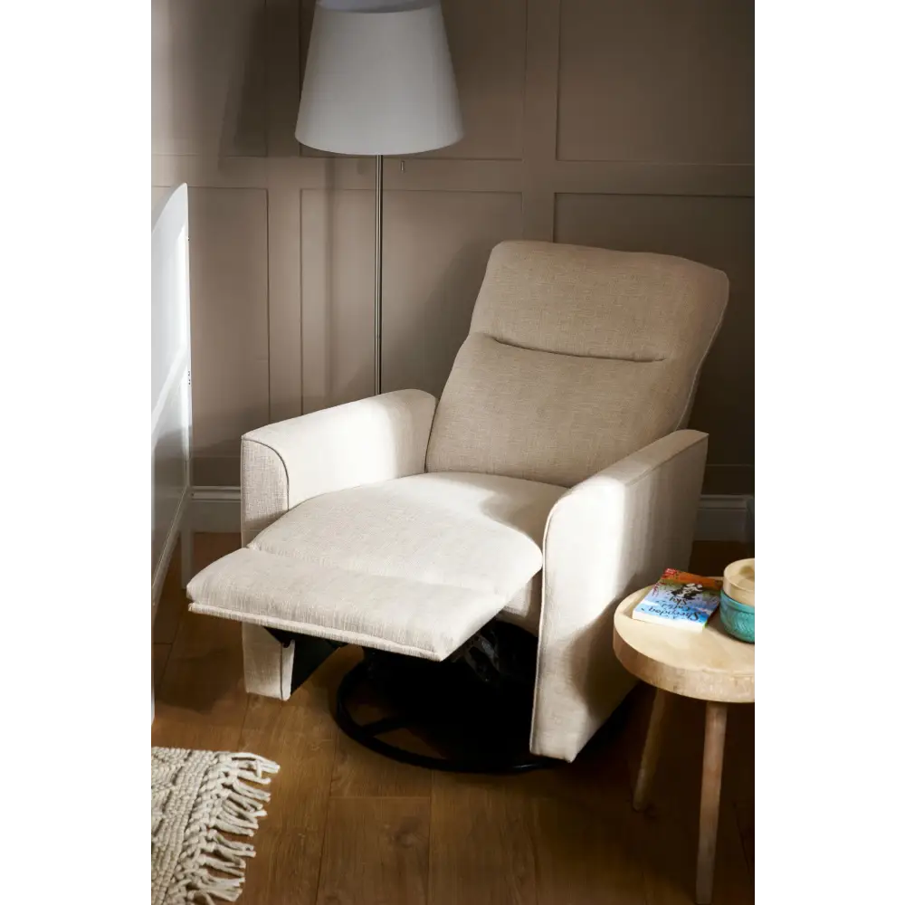 Obaby Savannah Swivel Glider Reclining Nursery Chair - Oatmeal Obaby