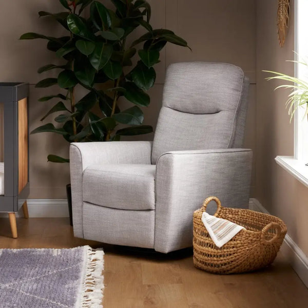 Obaby Savannah Swivel Glider Reclining Nursery Chair - Pebble Obaby