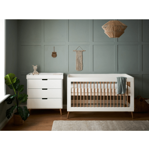 OBaby Scandi Style 2 Piece Nursery Furniture Set Maya  Obaby   