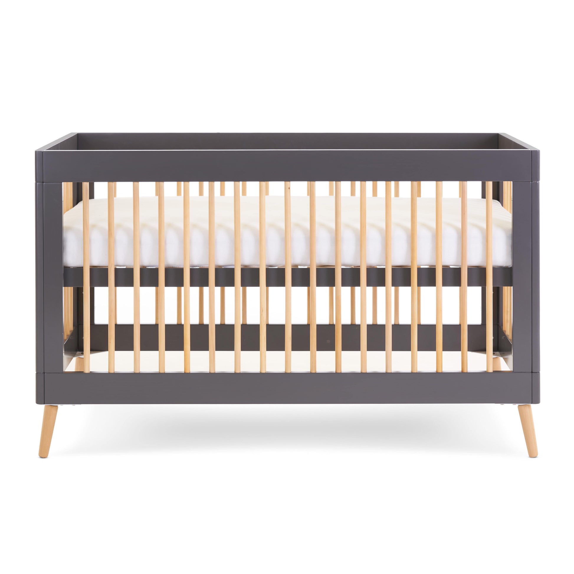 OBaby Scandi Style 2 Piece Nursery Furniture Set Maya Slate + Natural  Obaby   