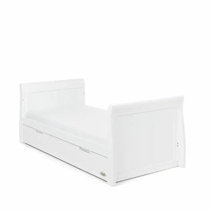 OBaby Stamford Classic Cot Bed - White with Under Bed Drawer  Obaby   