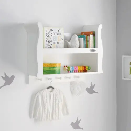Obaby Stamford Nursery Sleigh Shelf - White  Obaby   