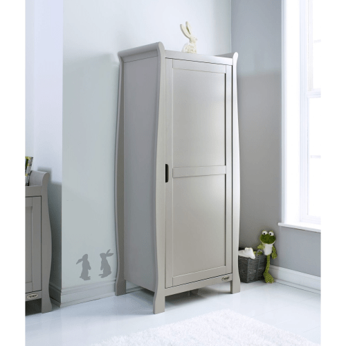 OBaby Stamford Single Sleigh Wardrobe - Warm grey  Obaby   