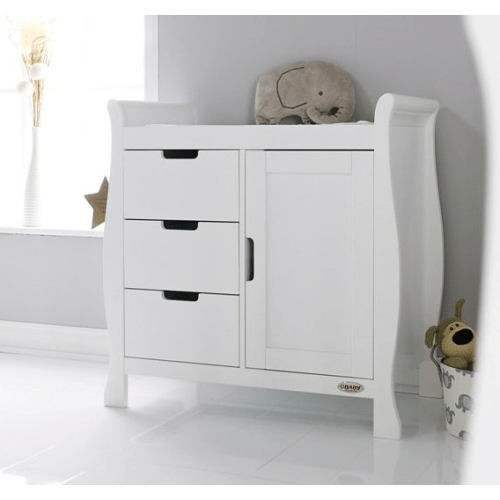 Obaby Stamford Sleigh Changing Unit - White  Obaby   