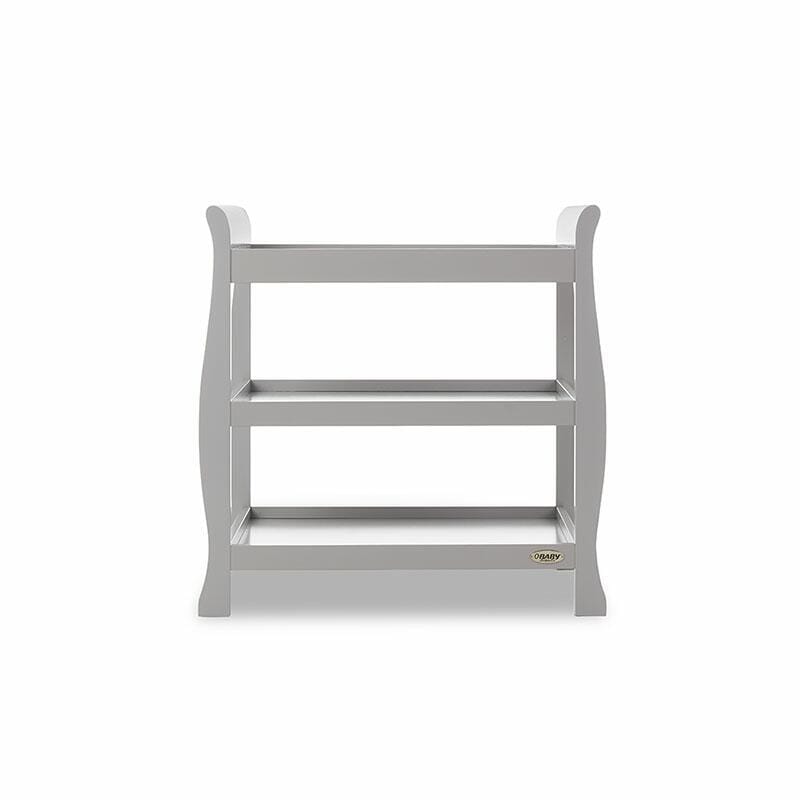 OBaby Stamford Sleigh Open Changing Unit in Warm Grey  Obaby   