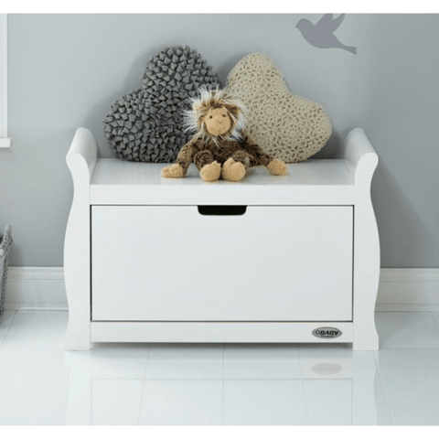 Obaby Stamford White Sleigh Toy Box